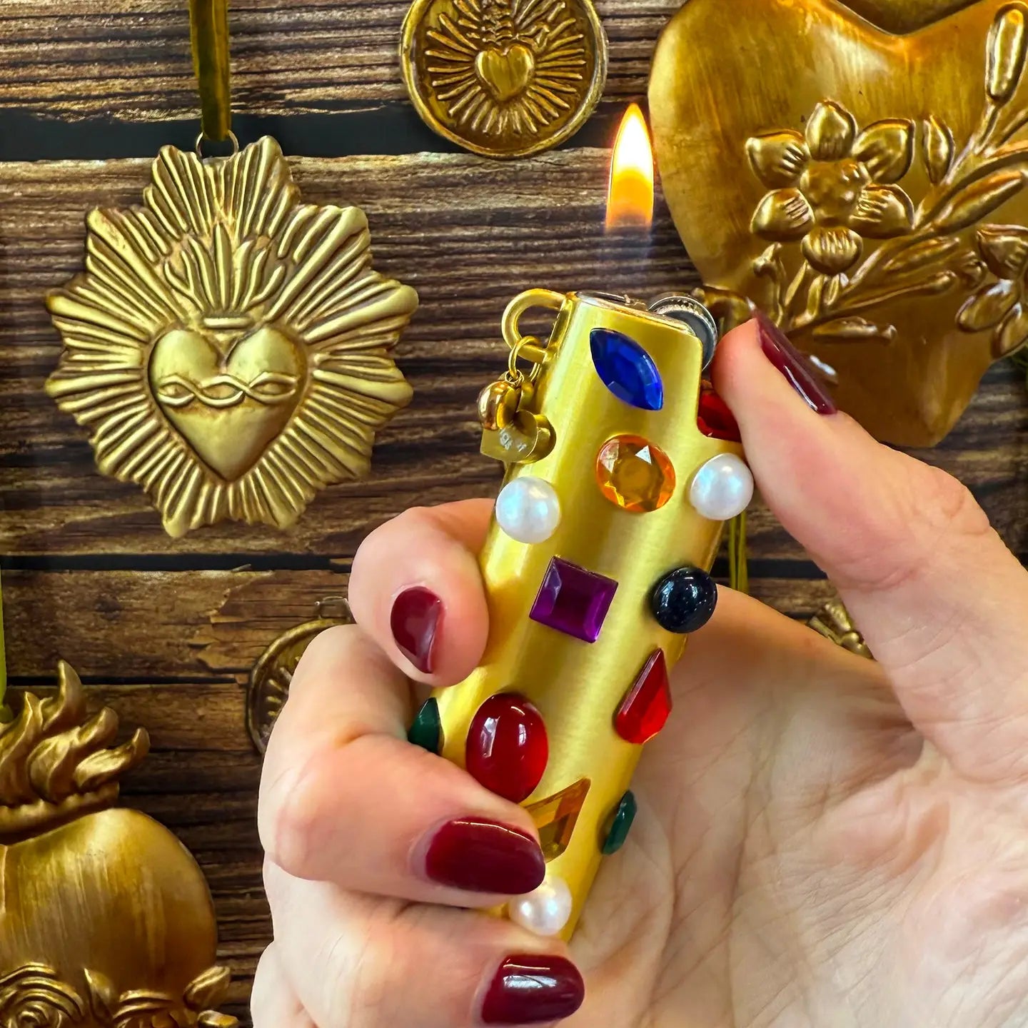 Bejeweled Lighter Case.
