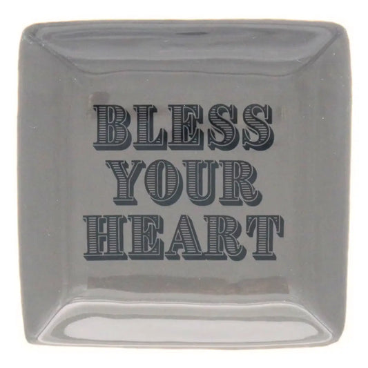 Bless Your Heart Ceramic Trinket Tray.