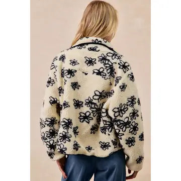 Floral Fleece Jacket