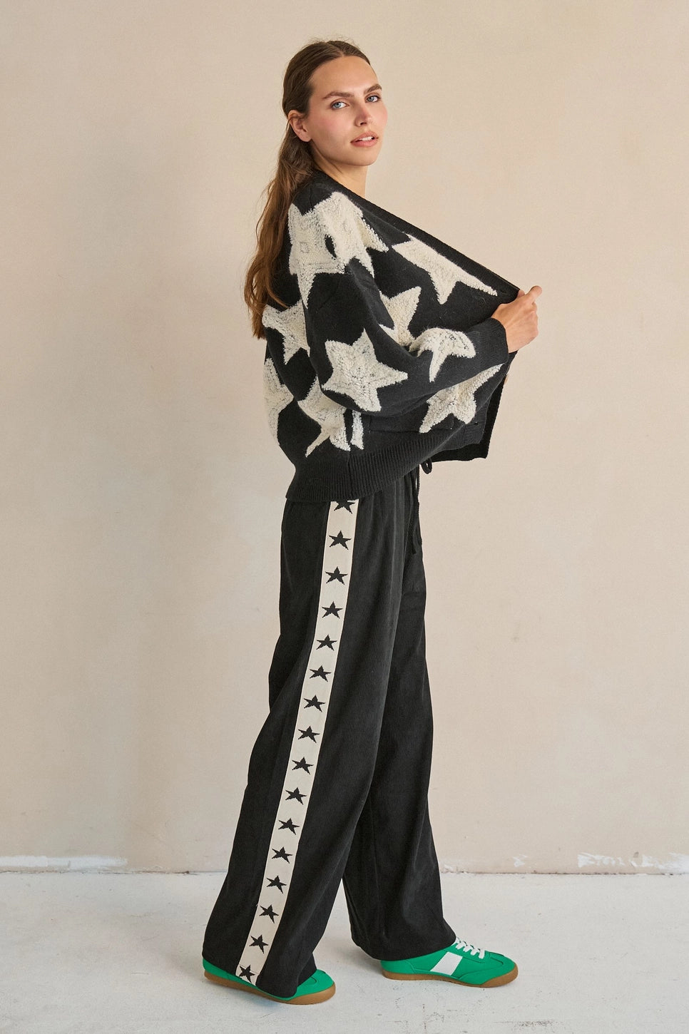 Textured Star Cardigan