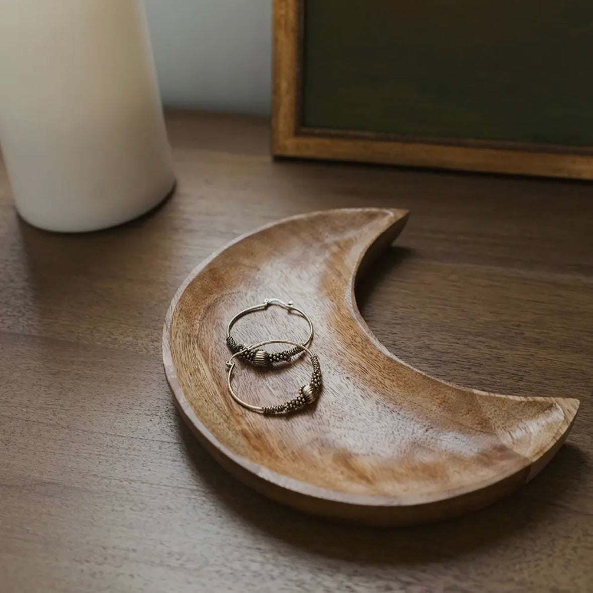 Indukala Crescent Moon, Serving Dish, Catch All Tray