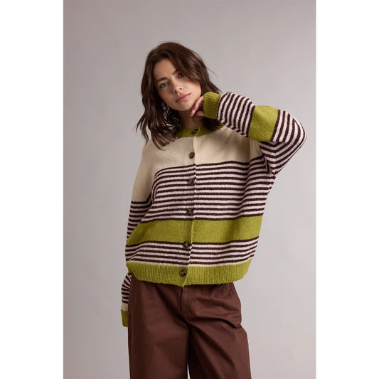 Striped Cardigan