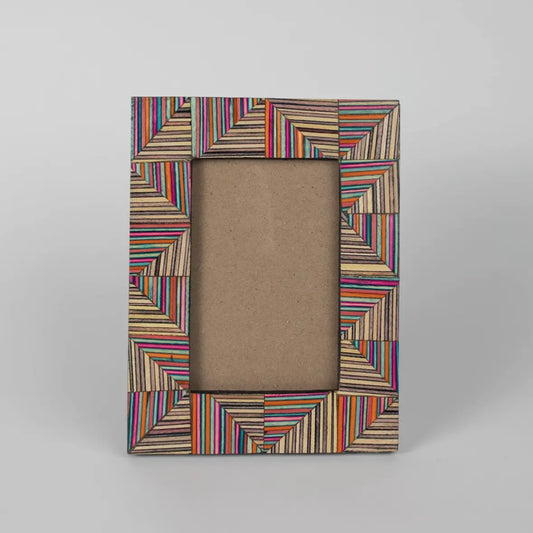 4x6 Prism Rainbow Wood Frame