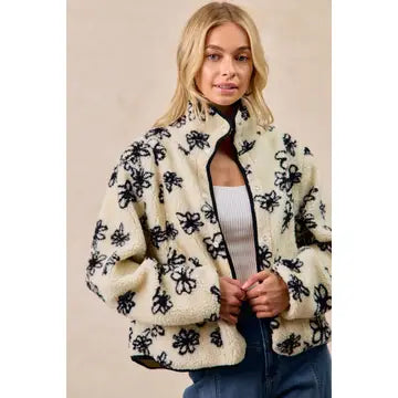 Floral Fleece Jacket
