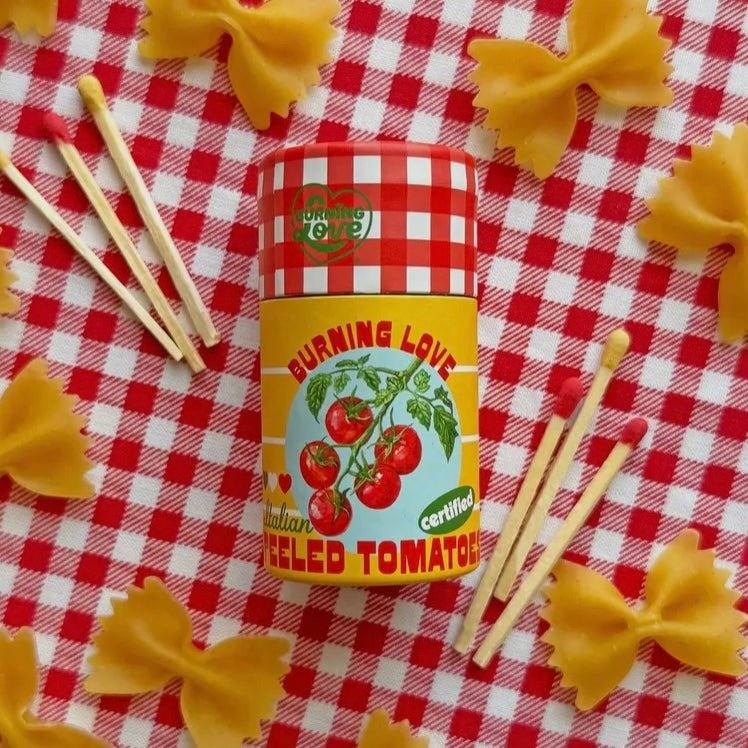 Canned Tomato Match Jar