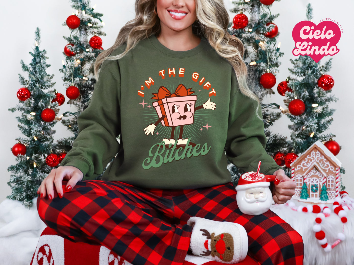 Christmas Crew Neck Sweatshirt - I Am The Gift