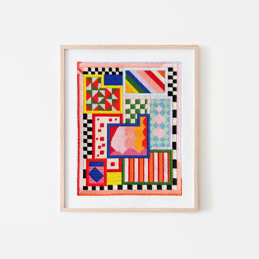 Amusant No.1 Needlepoint Art 8x10 Print
