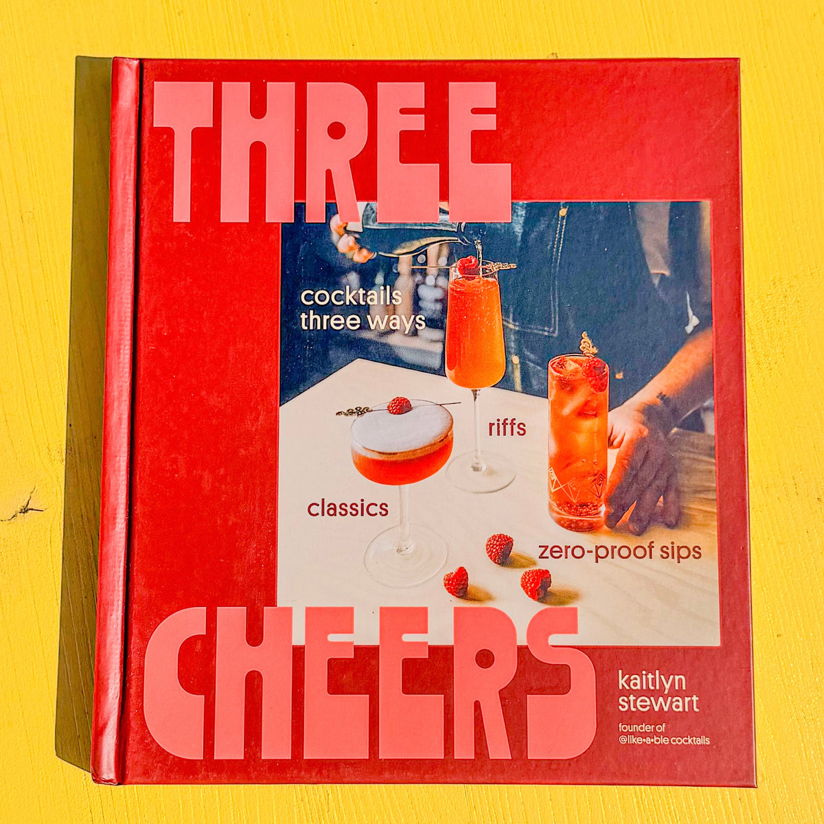 Three Cheers Cocktail Book.