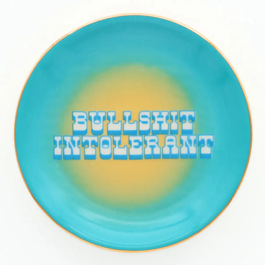Bullshit Intolerant Ceramic Trinket Tray