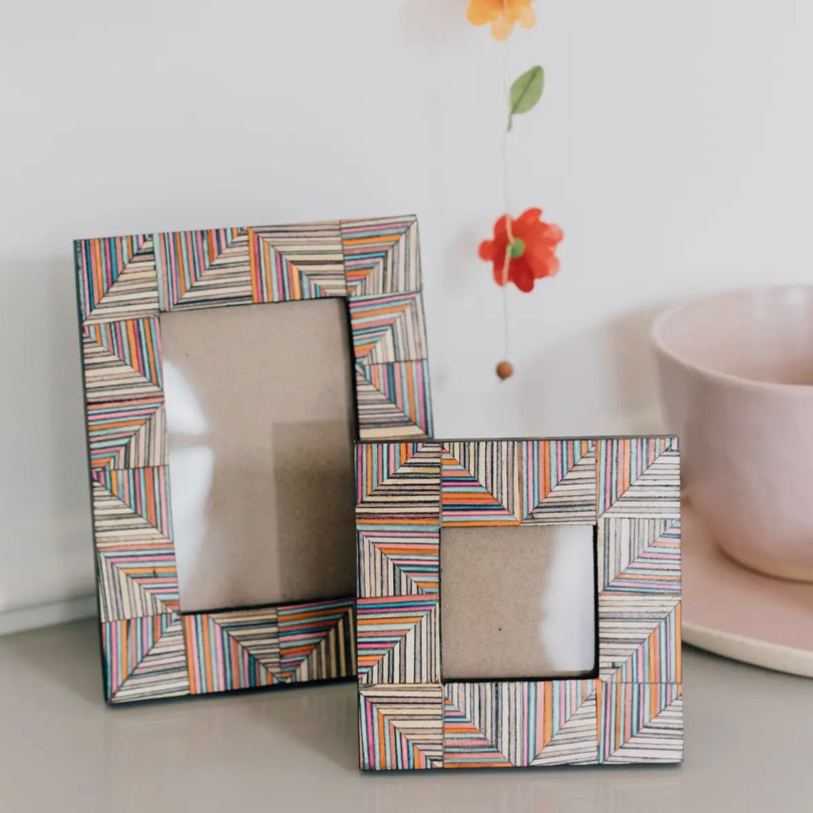 4x6 Prism Rainbow Wood Frame