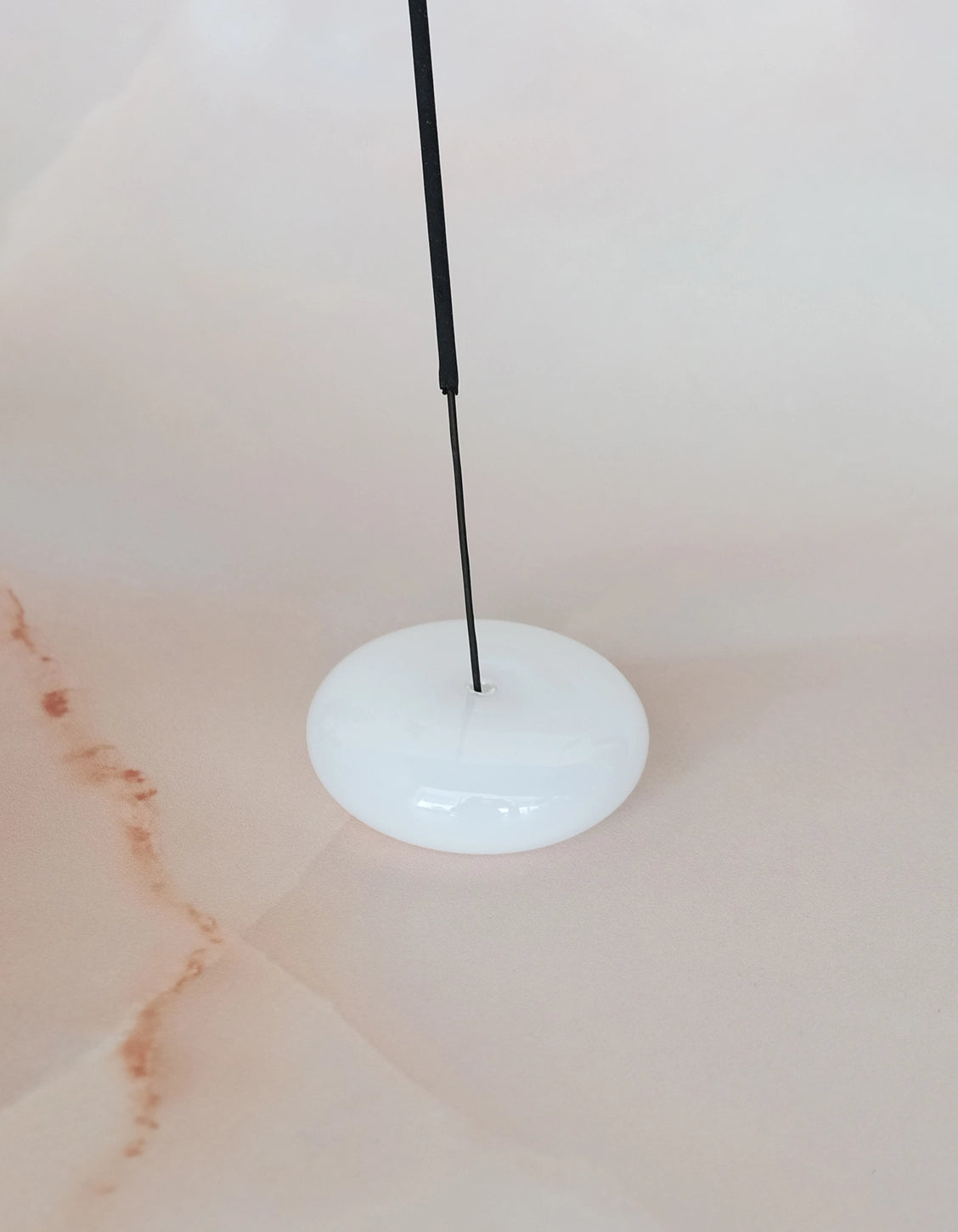 Glass Bubble Incense Burner - Opaque White.
