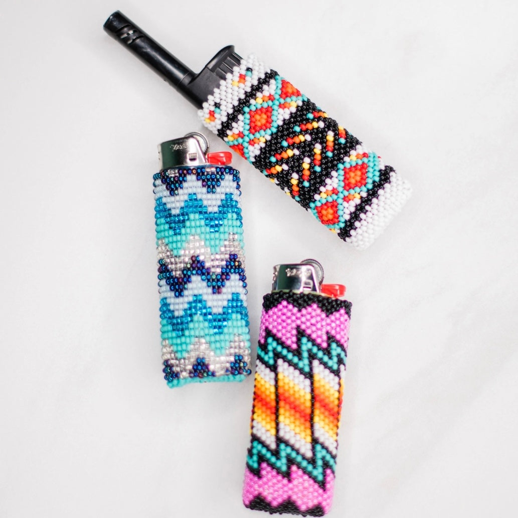 Handmade Beaded Lighter Case