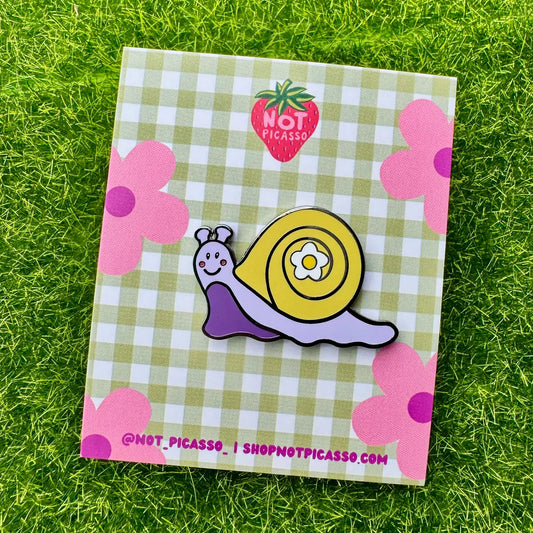 Susie Snail Enamel Pin
