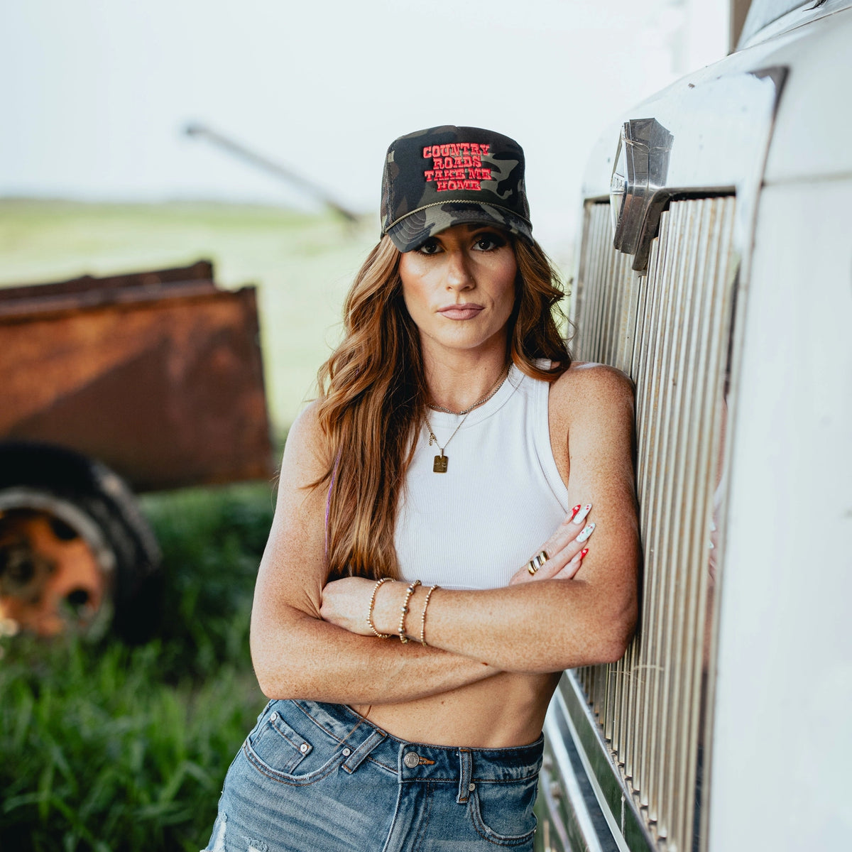 Country Roads Take Me Home Foam Trucker Hat