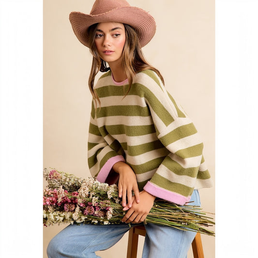 Striped Reversible Sweater