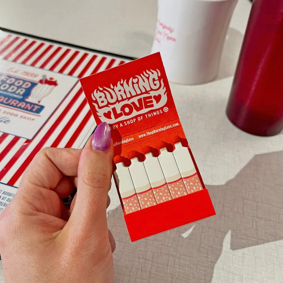 Burning Love Matchbook