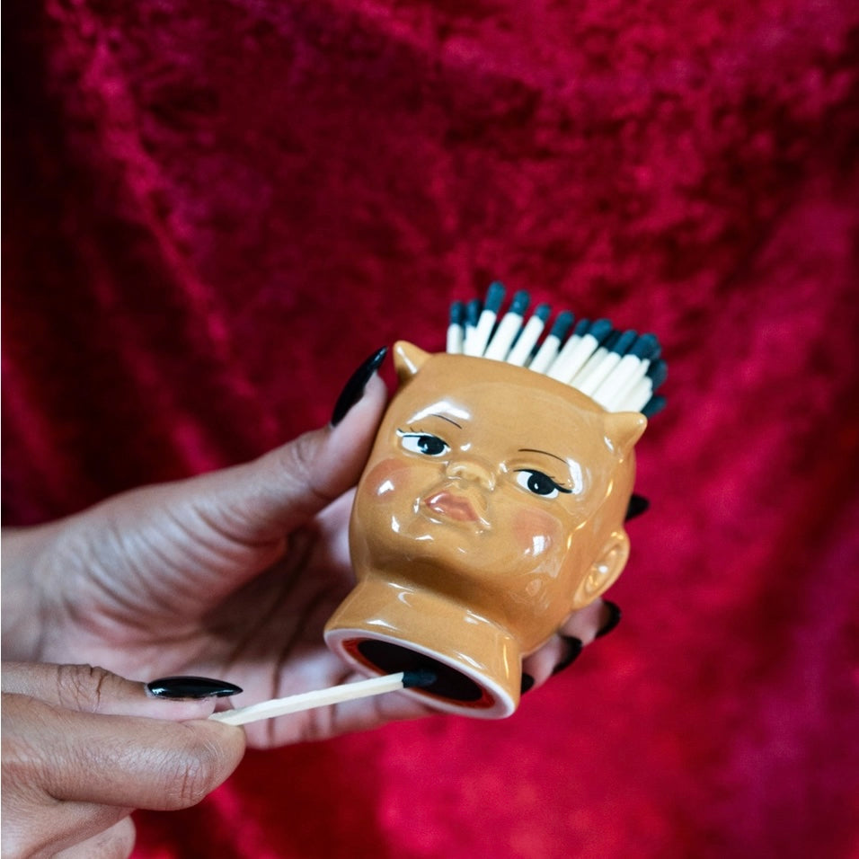 Devil Head Dorothy Match Striker & Holder.