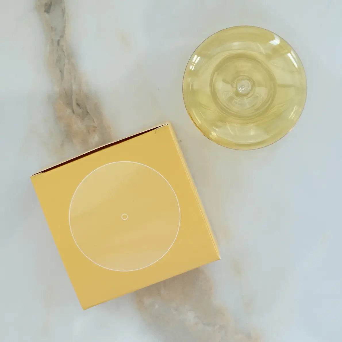 Glass Bubble Incense Burner - Translucent Yellow.