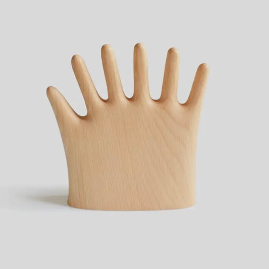 Wooden Hand Display - High 5