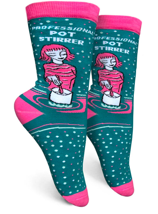 Professional Pot Stirrer Womens Crew Socks