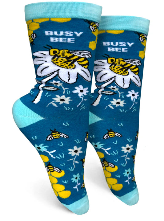 Busy Bee Womens Crew Socks