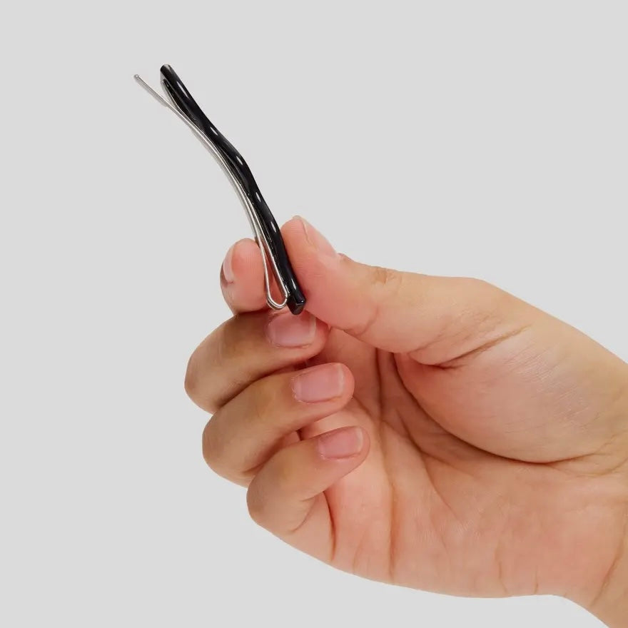 Slide Clips in Black + Cream