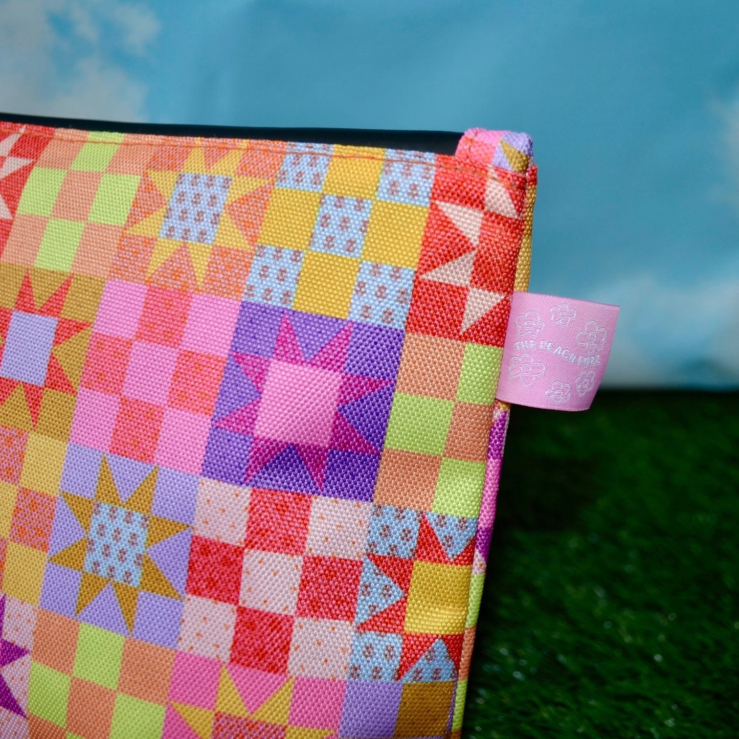 Patchwork Quilt Smell-Proof Stash Bag