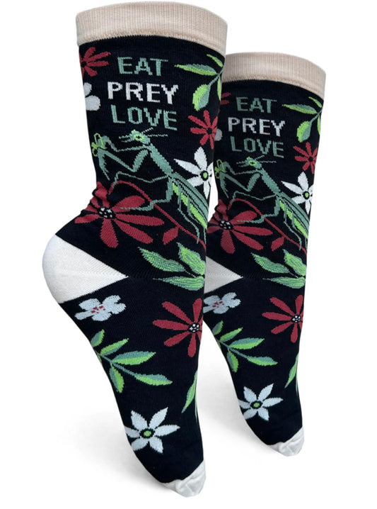 Eat Prey Love Womens Crew Socks