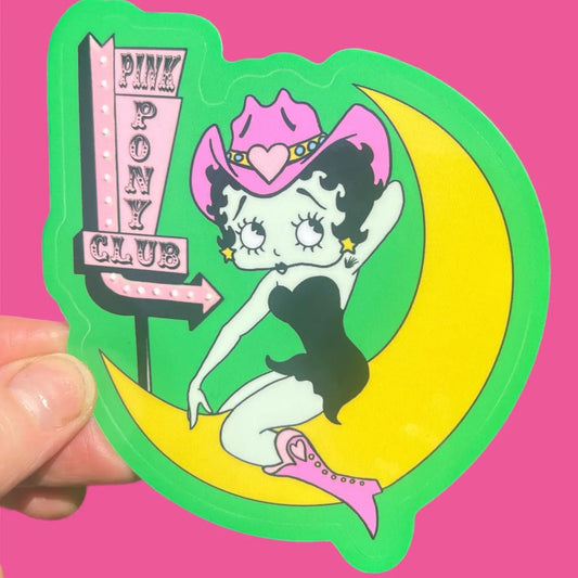 Pink Pony Club Betty Boop Sticker