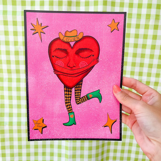 Western Lover Mini Print