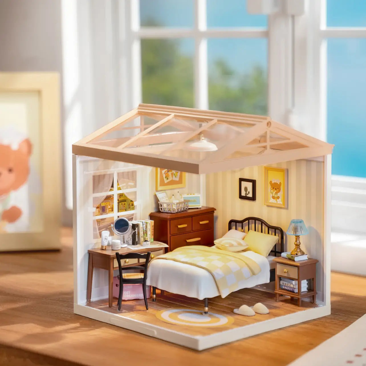 Diy Miniature House Kit: Cozy Living Lounge