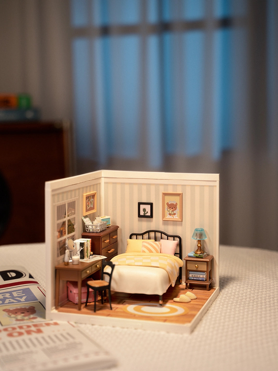 Diy Miniature House Kit: Cozy Living Lounge