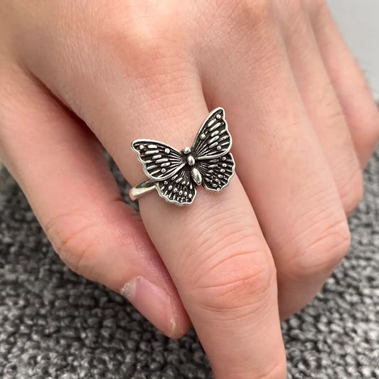 Adjustable Butterfly Ring