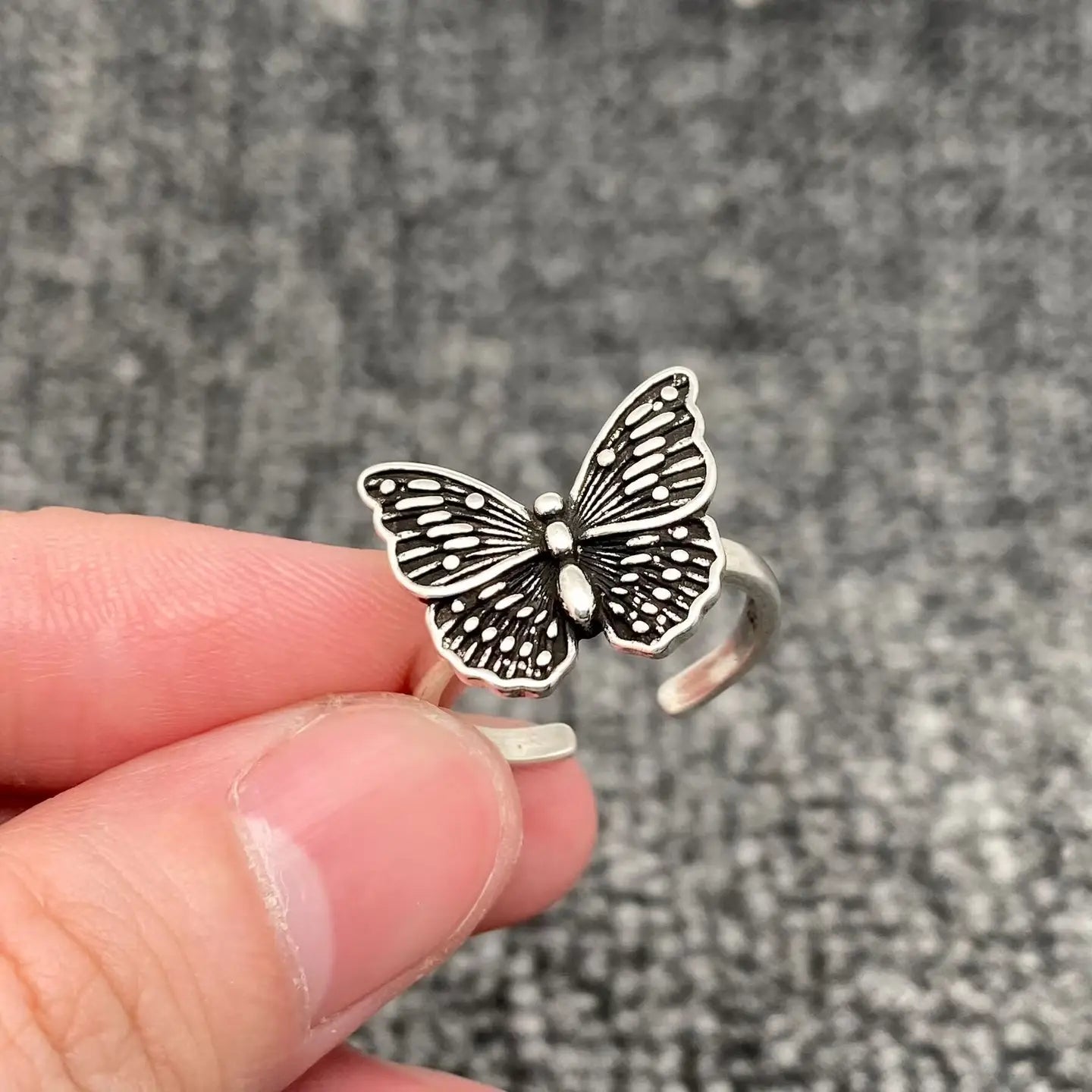 Adjustable Butterfly Ring