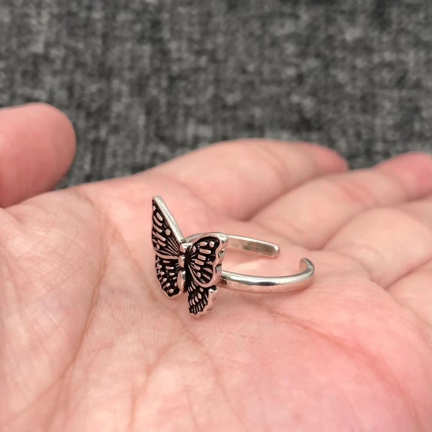 Adjustable Butterfly Ring