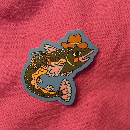 Silly Trout Sticker