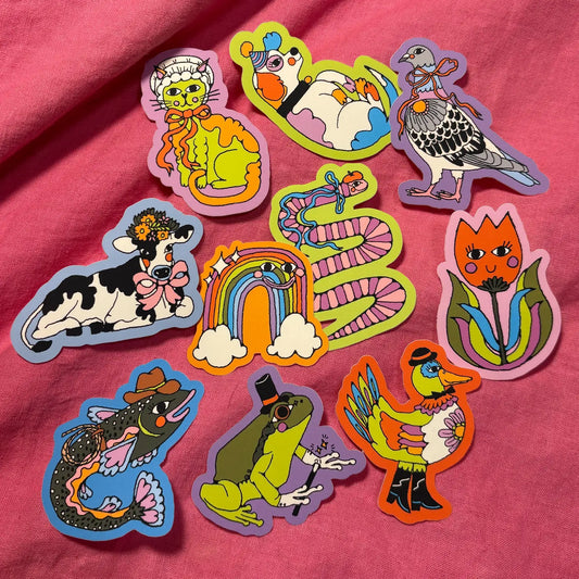 Silly Rainbow Sticker