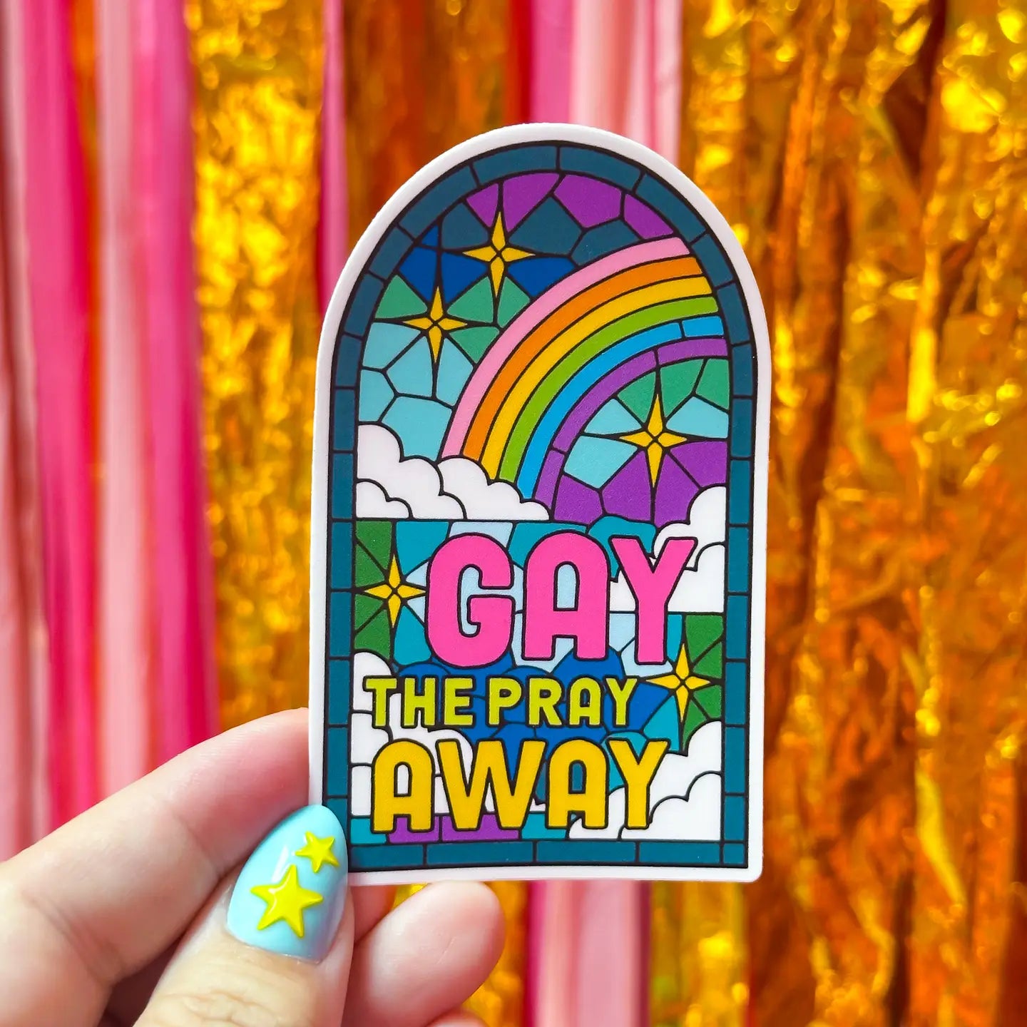 Gay the Pray Away Sticker
