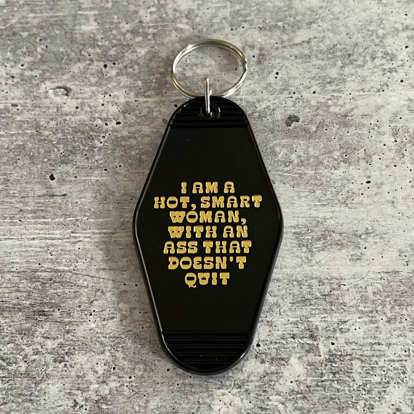 Hot Smart Woman Motel Hotel Keychain