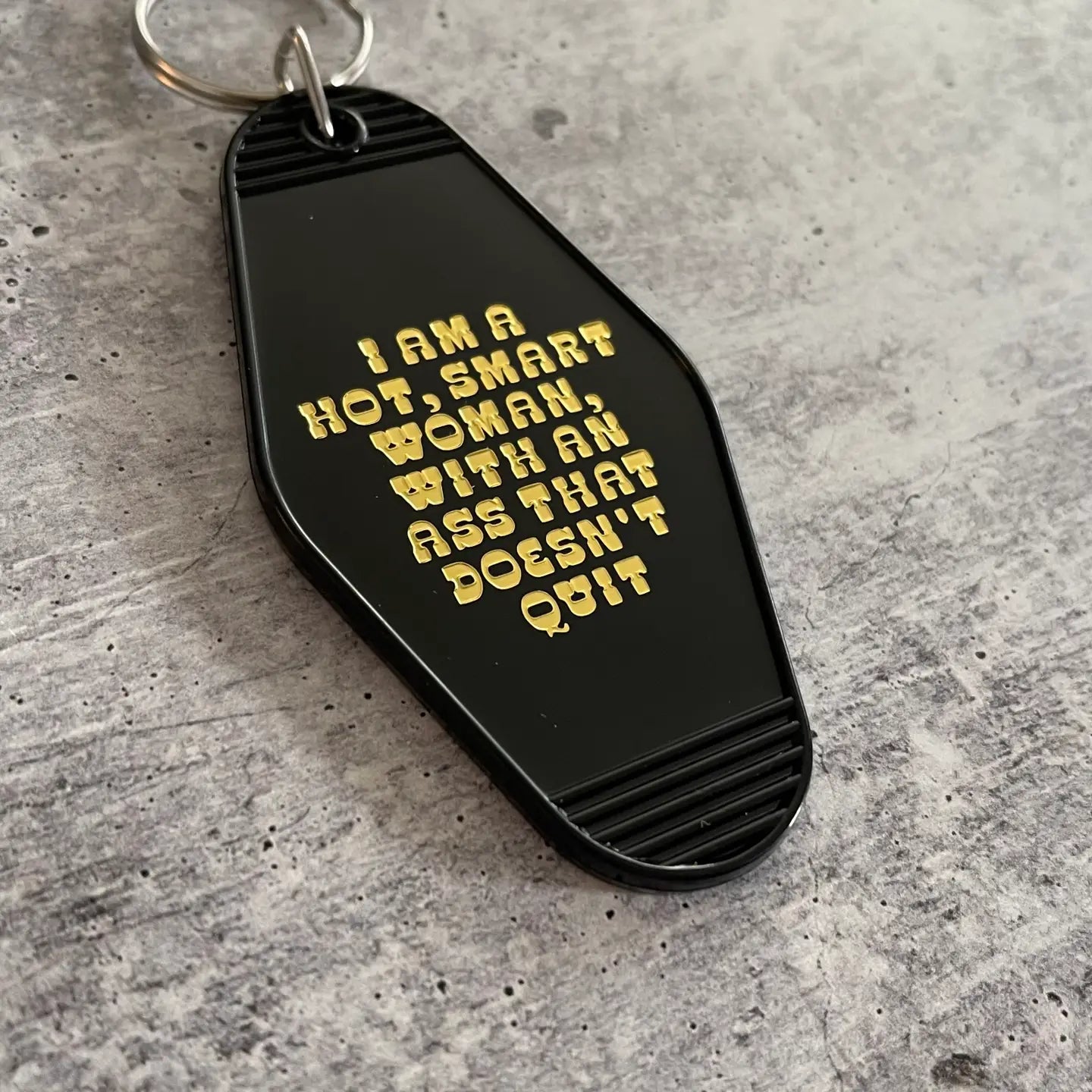 Hot Smart Woman Motel Hotel Keychain