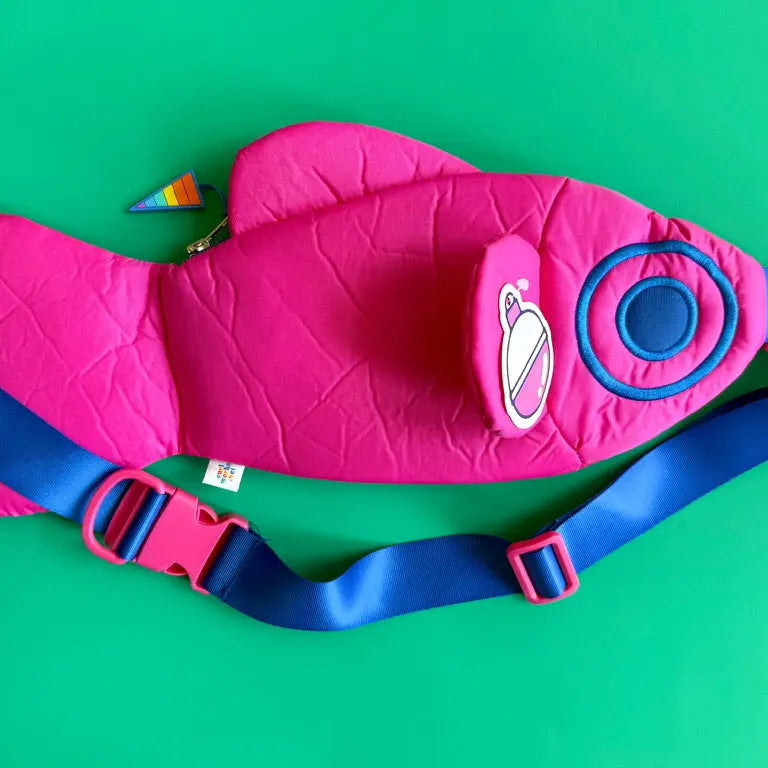 The Fish Bag - Sporty Pink by Curlworks