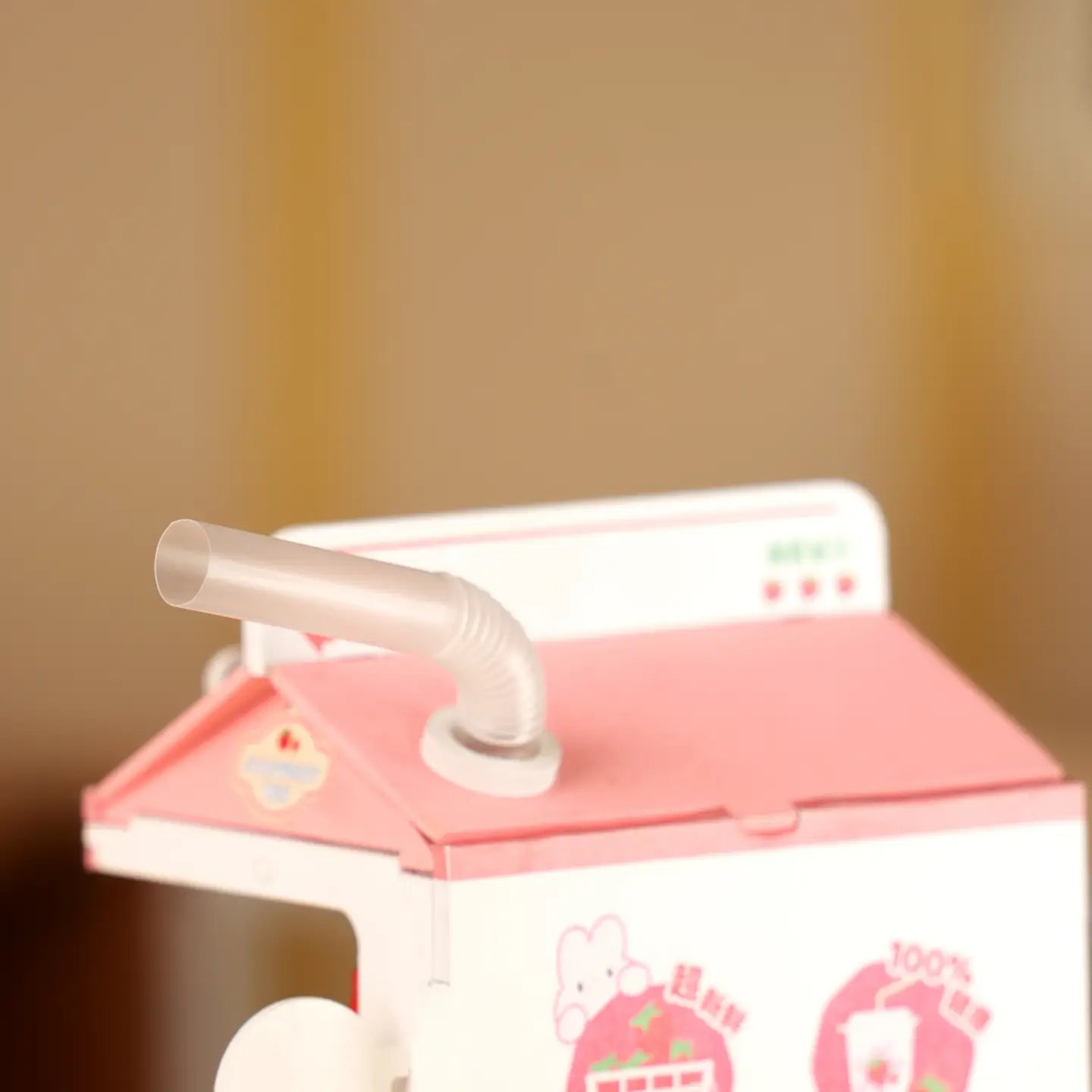 Diy Miniature House Kit: Strawberry Milk Box