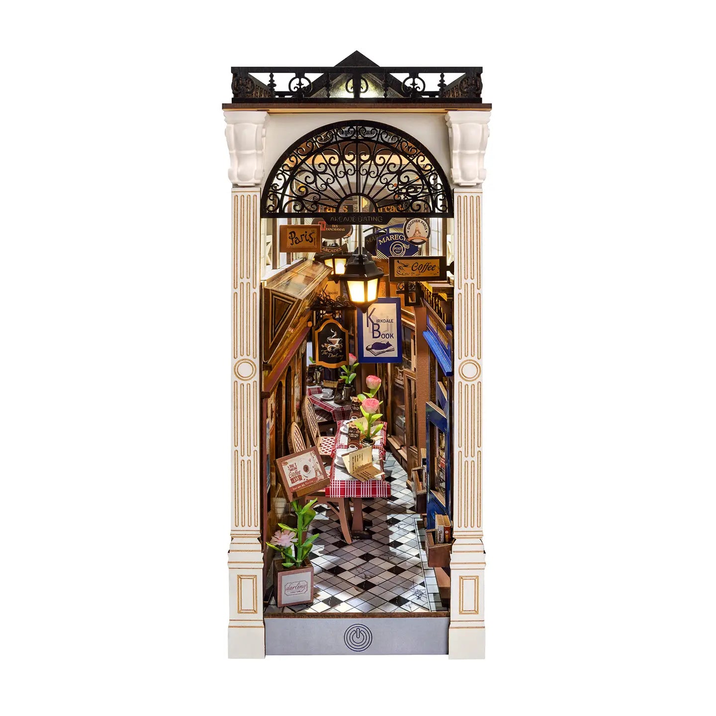 Diy Book Nook Kit: Paris Arcade Date with Dust Cover