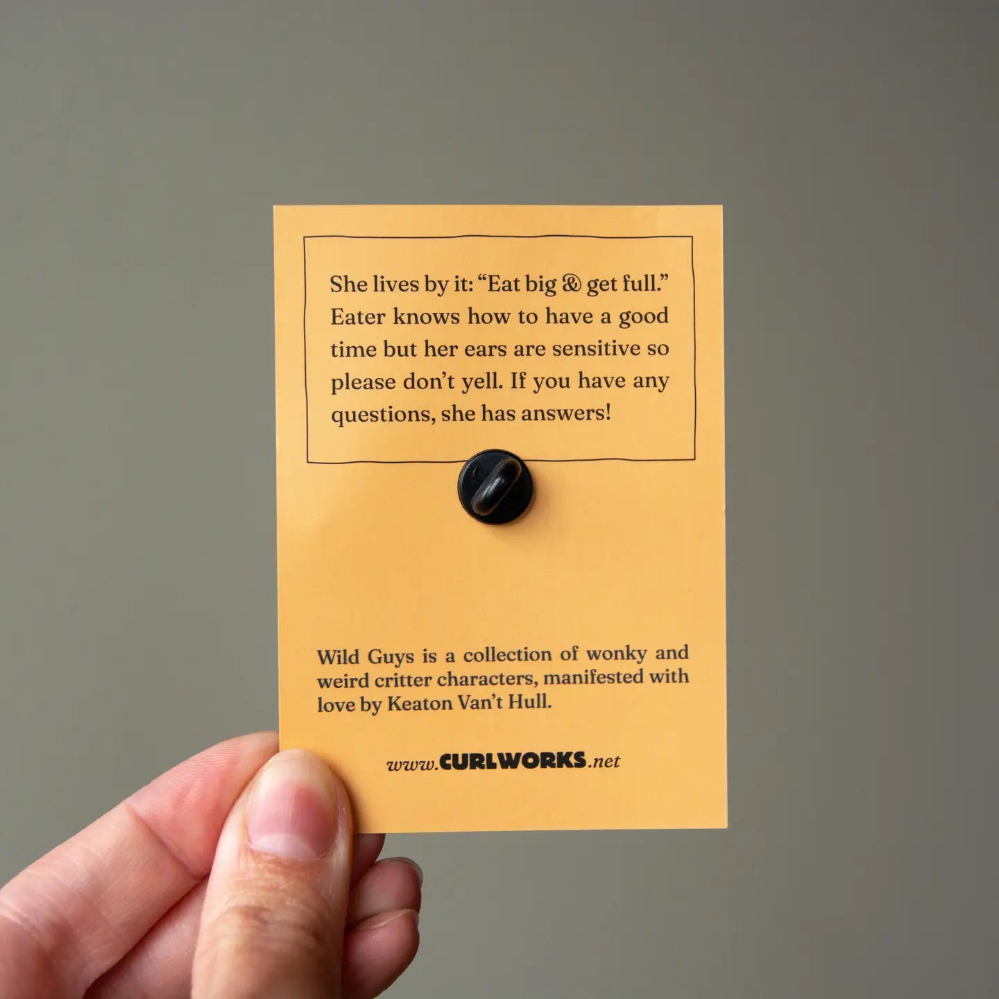 Eater the Weiner Dog - Wild Guys Enamel Pin