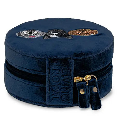 Velvet Jewelry Travel Case - Dogs