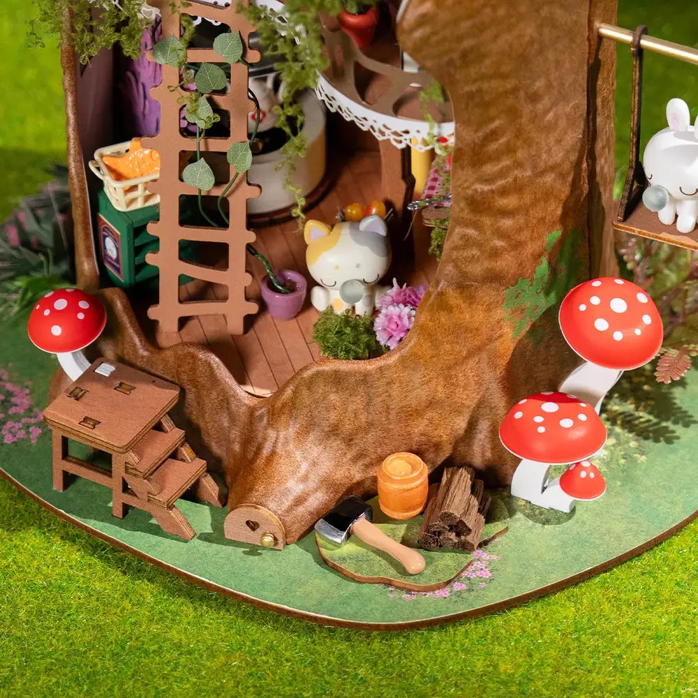 Diy Miniature House Kit: Fairytale Tree House