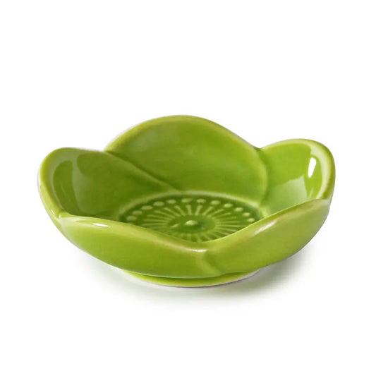 Cherry Blossom Shaped Porcelain Ring Dish / Incense Burner