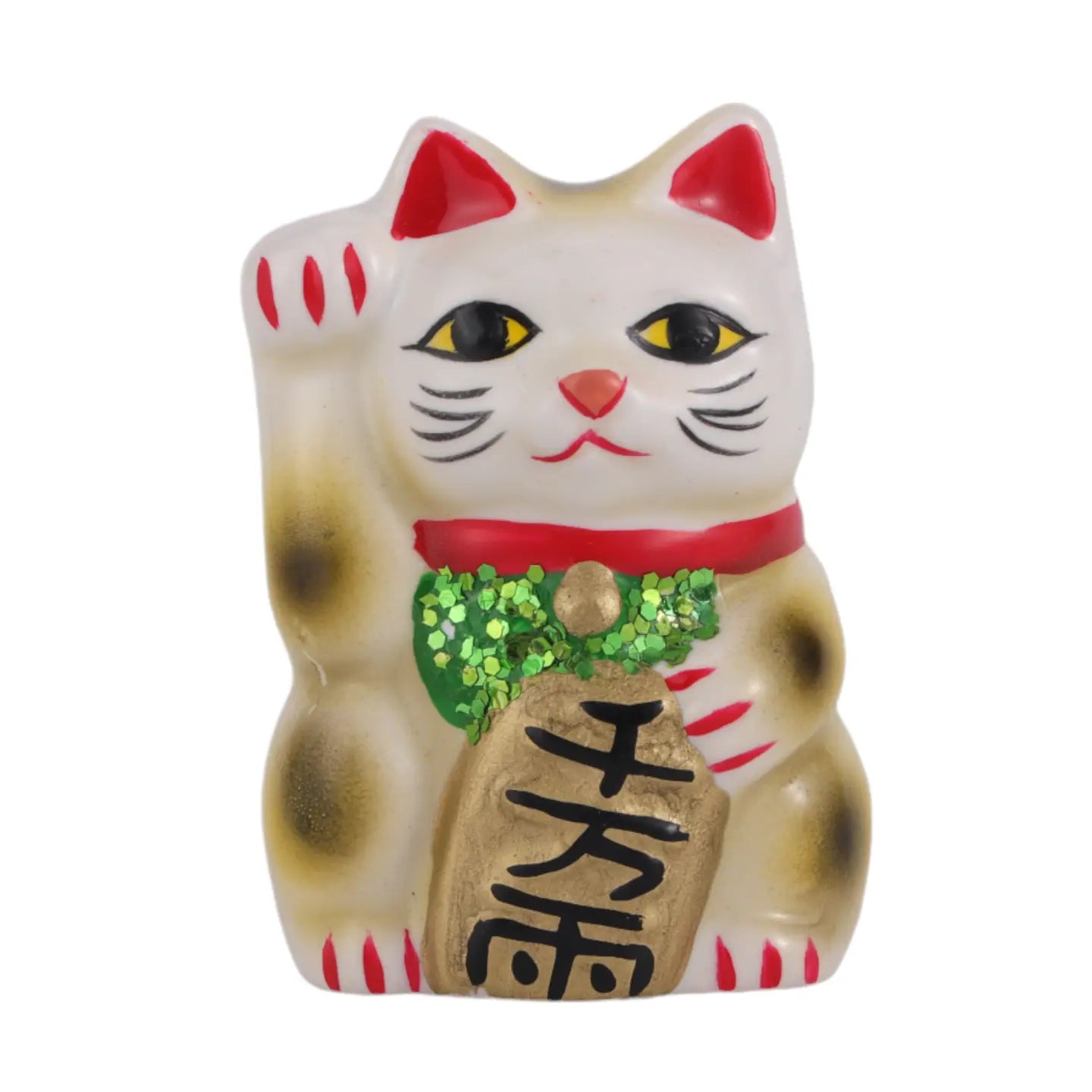 Mini Lucky Cat Figurine - White