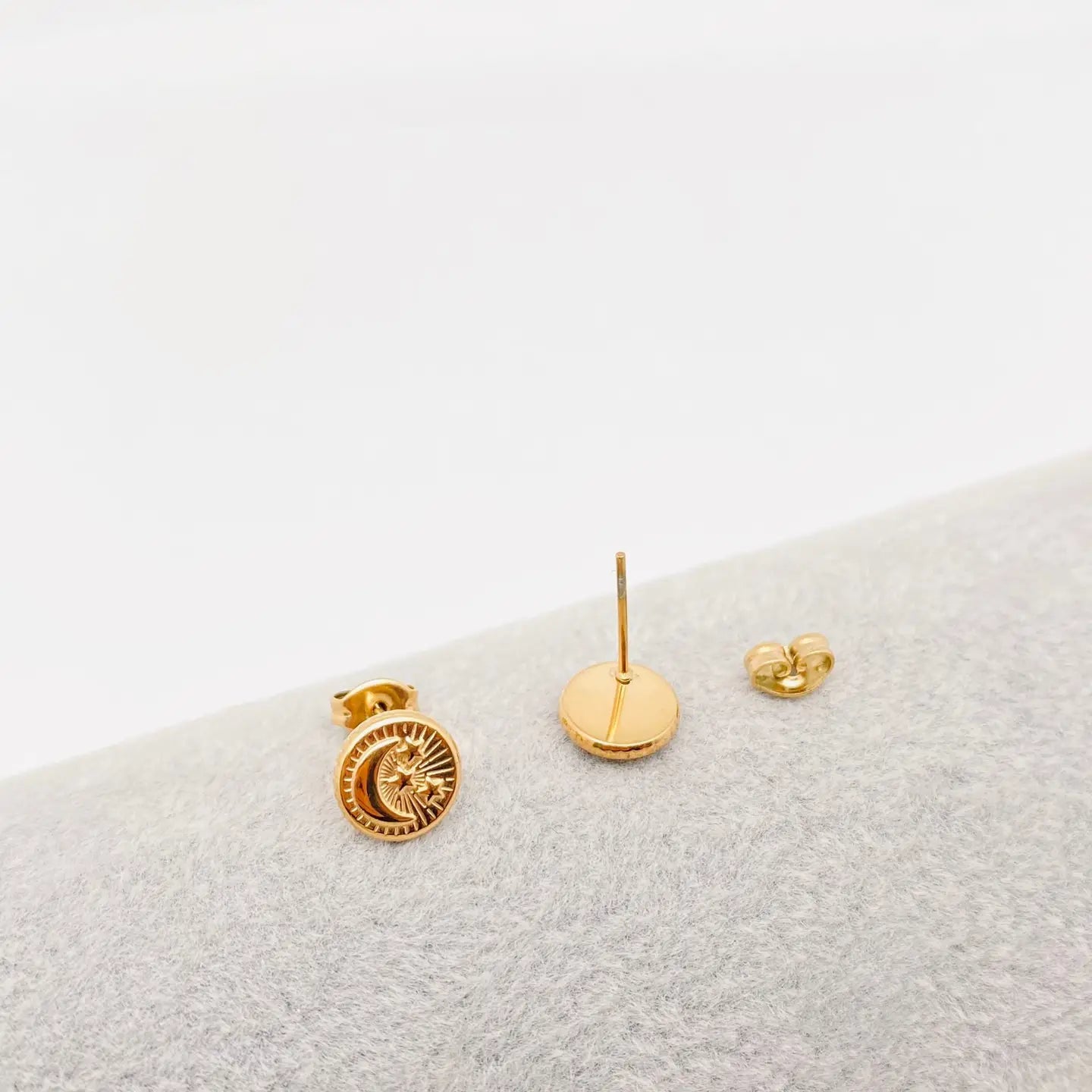 Moon & Star Studs