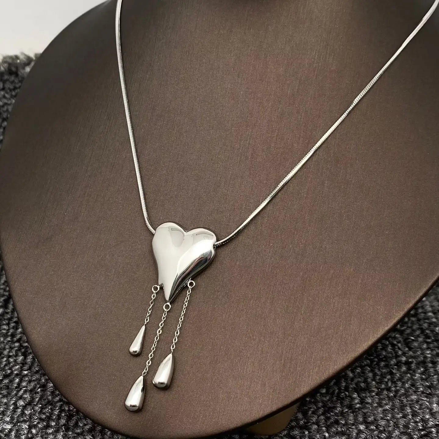 Drippy Heart Necklace
